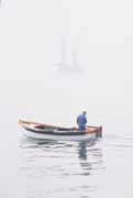 Lobster Fishing with Rig in the Mist
